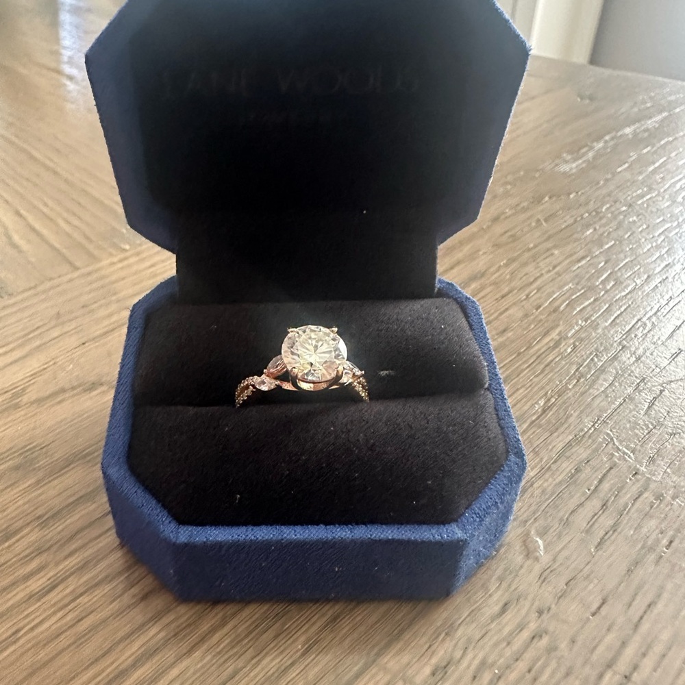 Lane Woods Moissanite Rose Gold Ring